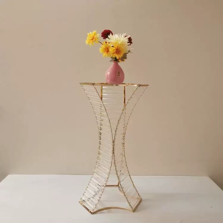 Wedding Supply Wholesale - 卸売供給 新しい豪華なウェディングデコレーション テーブルセンターピース パーティーレセプション用メタルフラワースタンド
