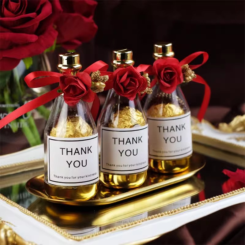 20/30 個透明プラスチックボトルギフトボックス結婚式のキ - Wedding Supply Wholesale のレビューと価格
