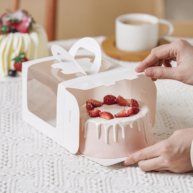 10 個のケーキボックス透明な窓紙ギフト包装ボックス結婚式誕 - Wedding Cake Supply のレビューと価格